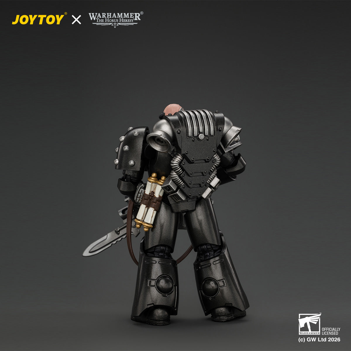 JOYTOY Warhammer The Horus Heresy - Iron Hands MkVI Tactical Sergeant with Bolter, Plasma Pistol & Power sword