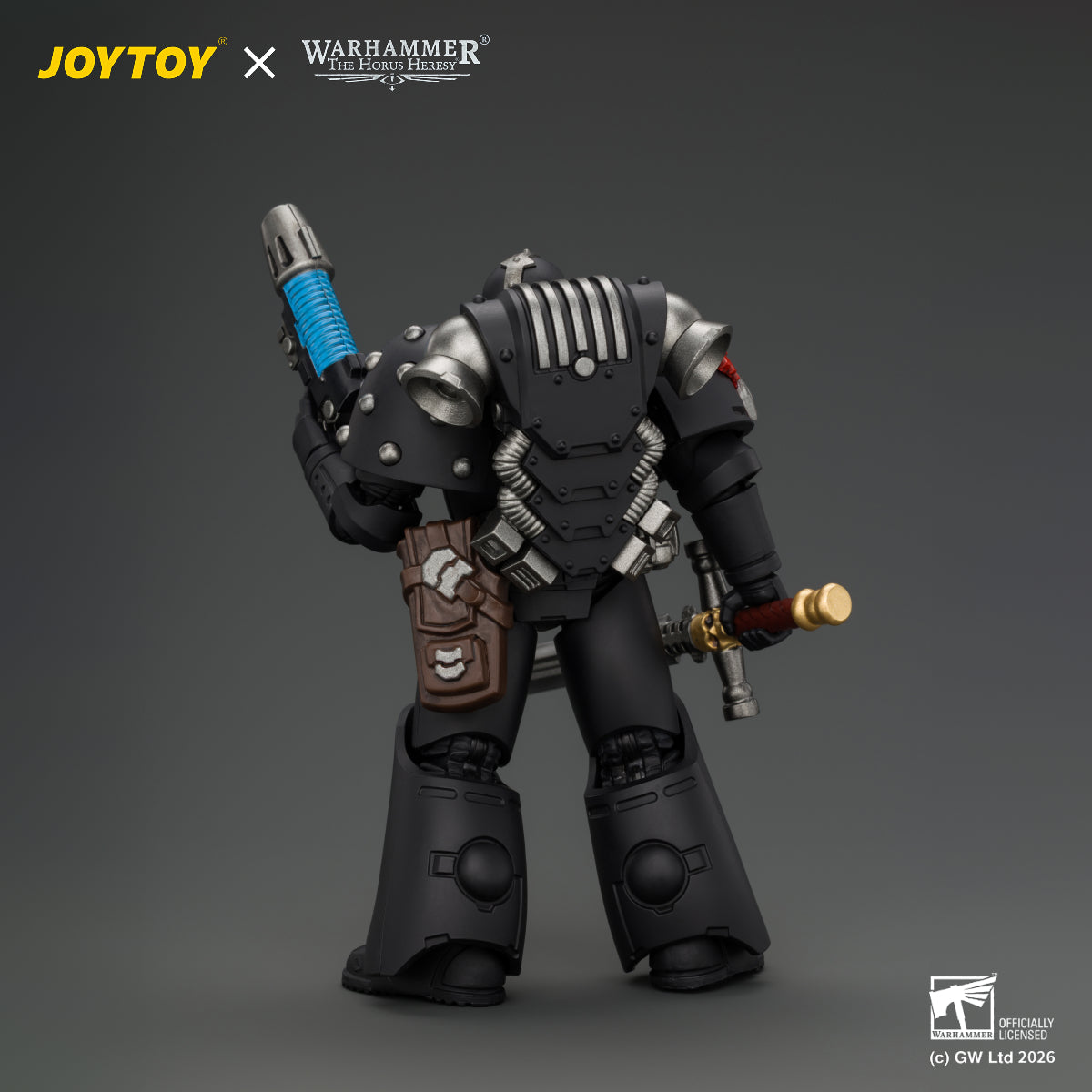 JOYTOY Warhammer The Horus Heresy Action Figure - Dark Angels MKVI Tactical Sergeant with Power Sword and Plasma Pistol