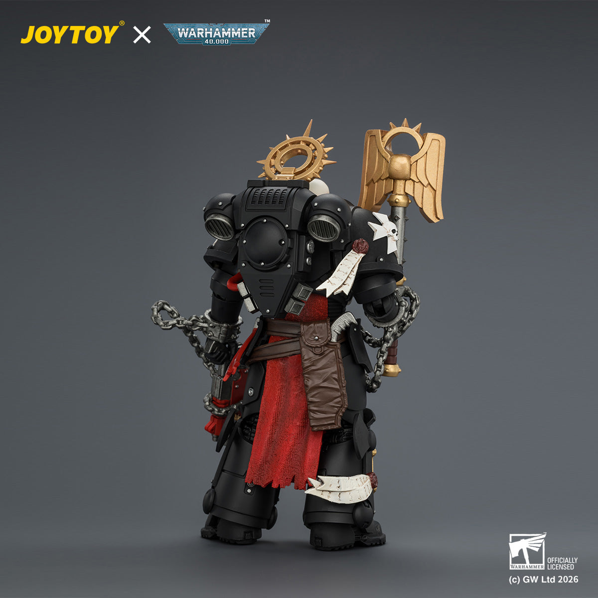 JOYTOY Warhammer 40,000 -  Black Templars Execrator 2 with Crozius Arcanum and Absolvor Bolt Pistol