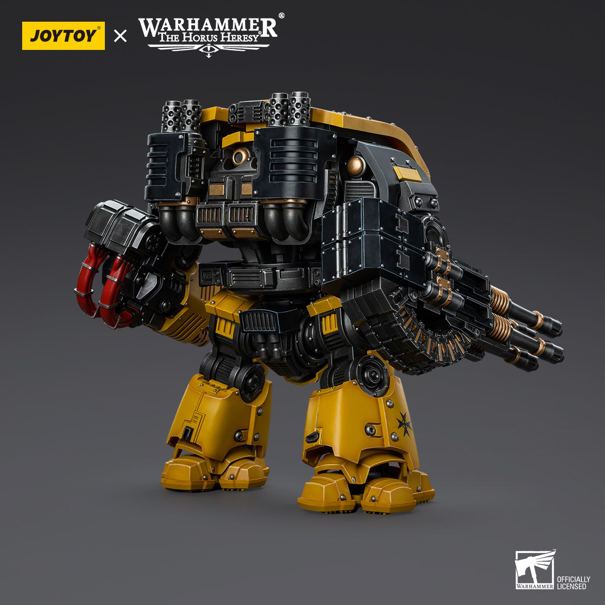 JOYTOY Warhammer The Horus Heresy -Imperial Fists Leviathan Dreadnought with Cyclonic Melta Lance and Storm Cannon