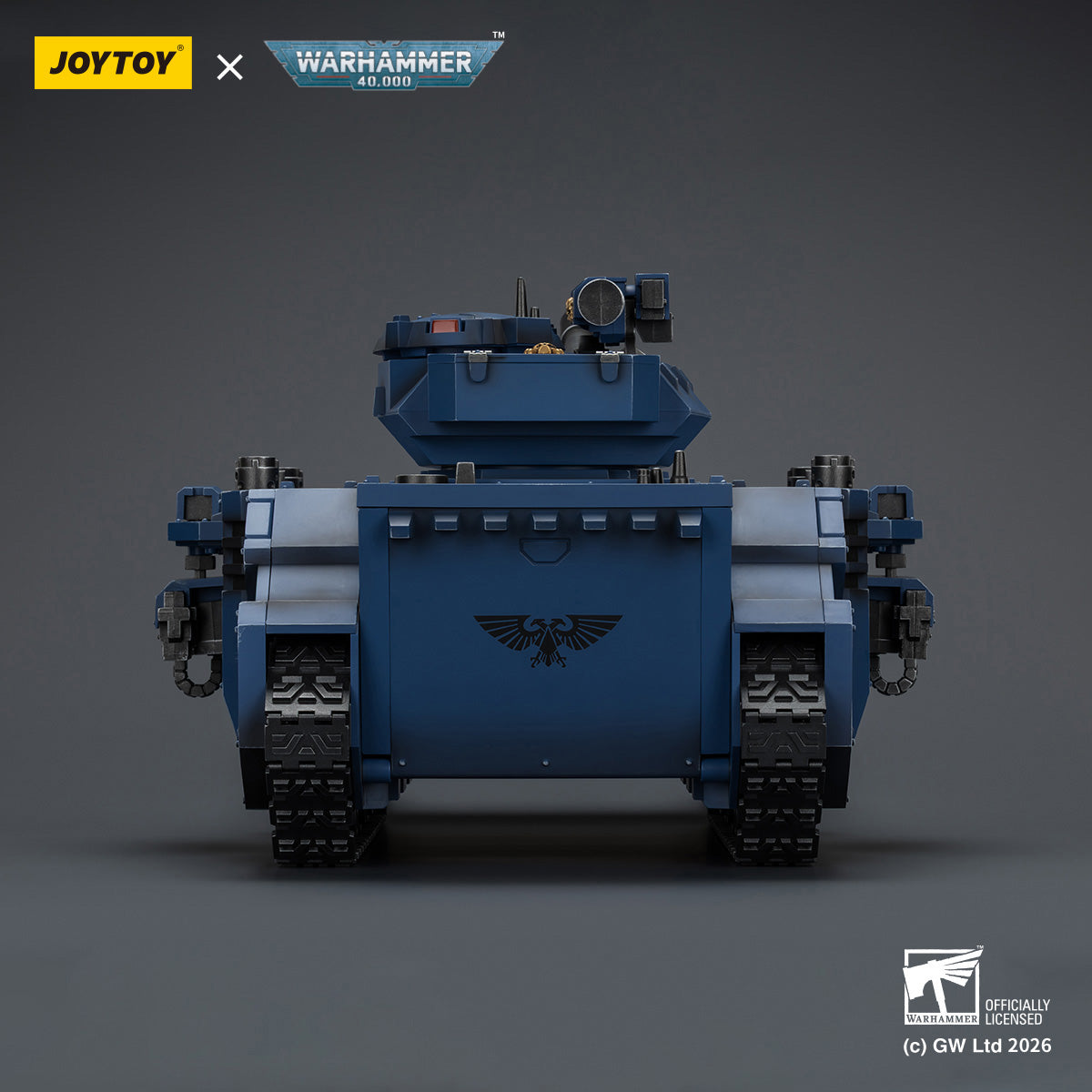 JOYTOY Warhammer 40,000 - Ultramarines Predator Destructor with turret-mounted autocannon and sponson-mounted heavy bolters