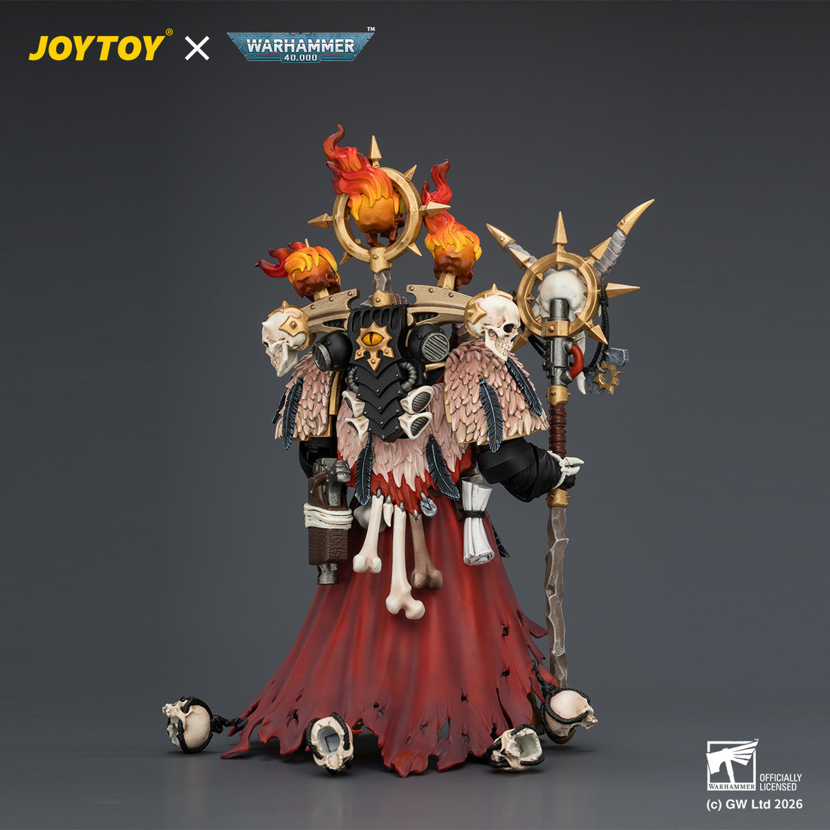 JOYTOY Warhammer 40,000 - Black Legion Master of Possession with Staff of Possession and Bolt Pistol