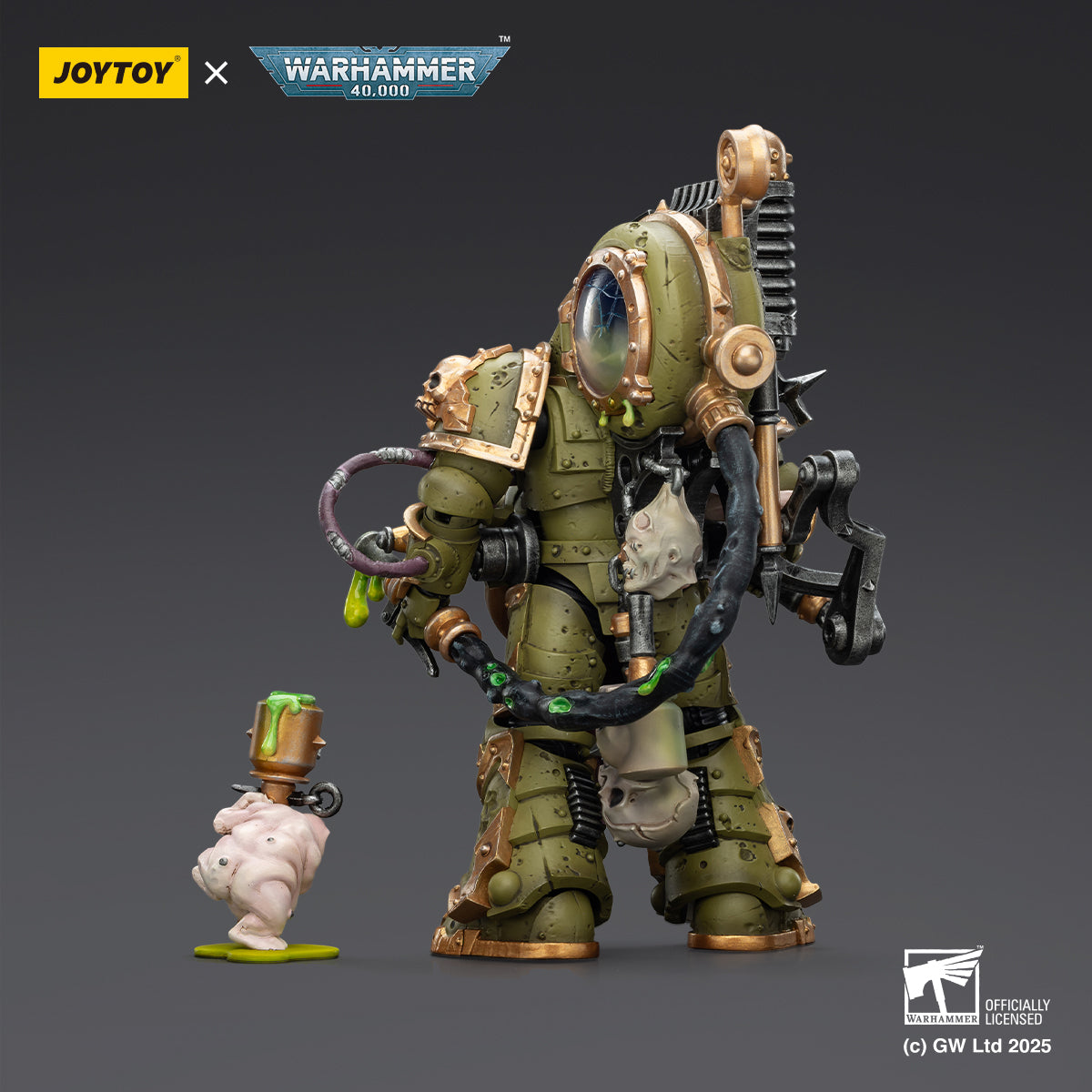 JOYTOY Warhammer 40,000 - Death Guard Foul Blightspawn with Plague Sprayer