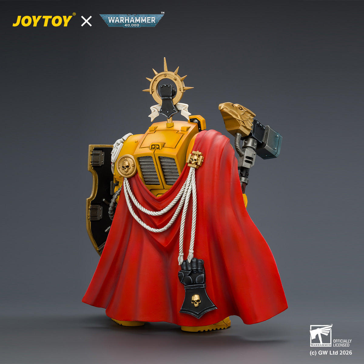 JOYTOY Warhammer 40,000 - Imperial Fists Darnath Lysander with Thunder Hammer and Storm Shield