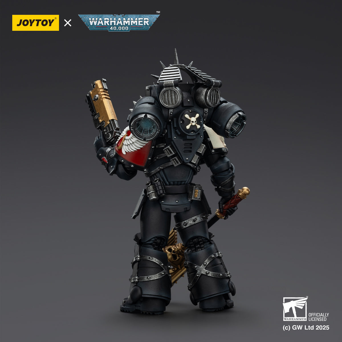 JOYTOY Warhammer 40,000 - Blood Angels Lemartes With Jump Pack,Blood Crozius and Absolver Bolt Pistol