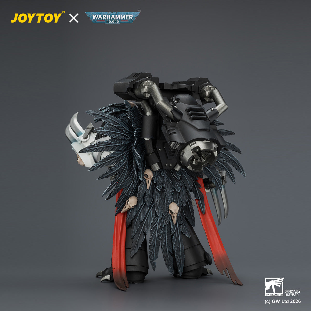 JOYTOY Warhammer 40,000 - Raven Guard Chapter Master Aethon Shaan with Claws of Severax and Heavy Bolt Pistol