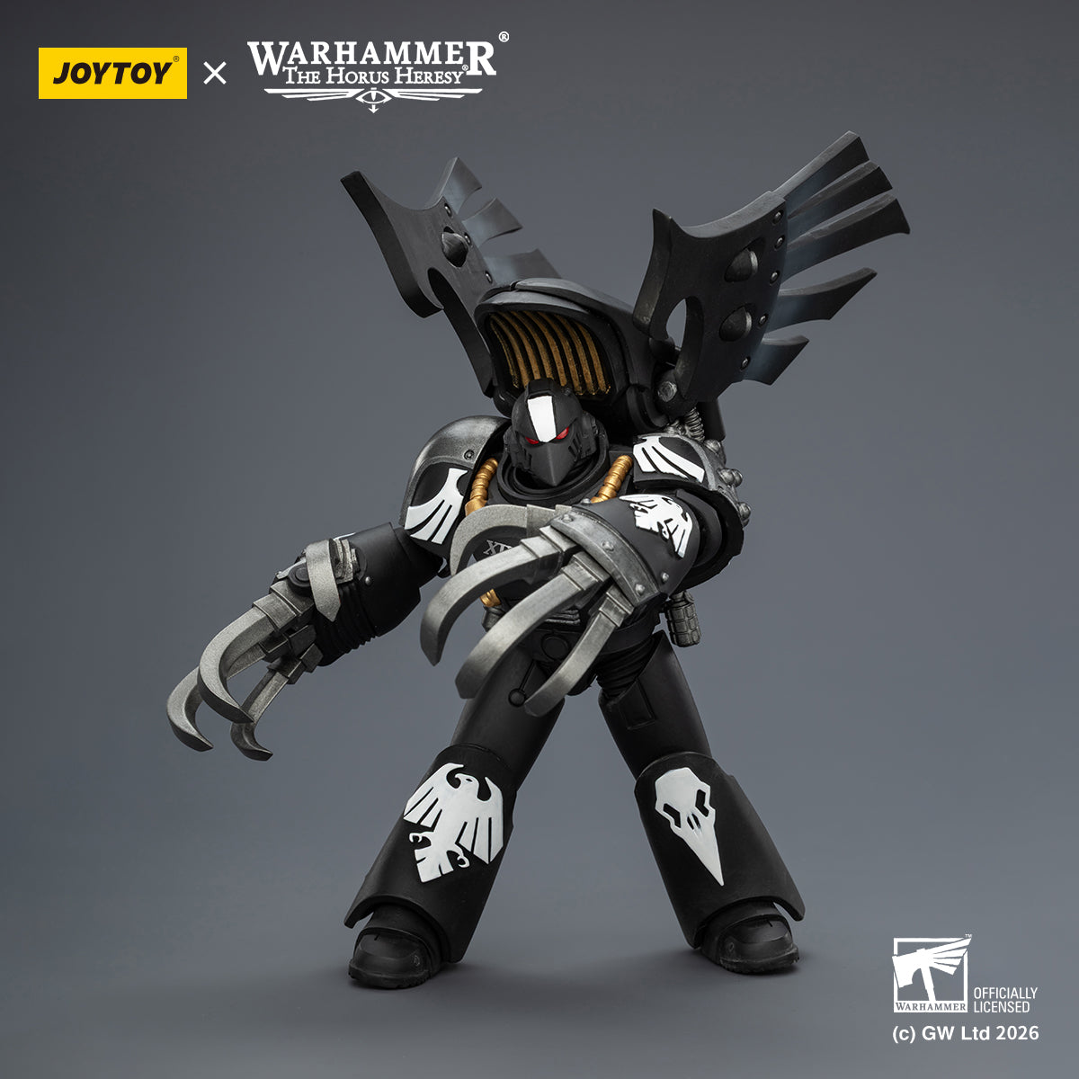 JOYTOY Warhammer The Horus Heresy - Raven Guard Dark Fury, Chooser of the Slain with Raven's Talon claws