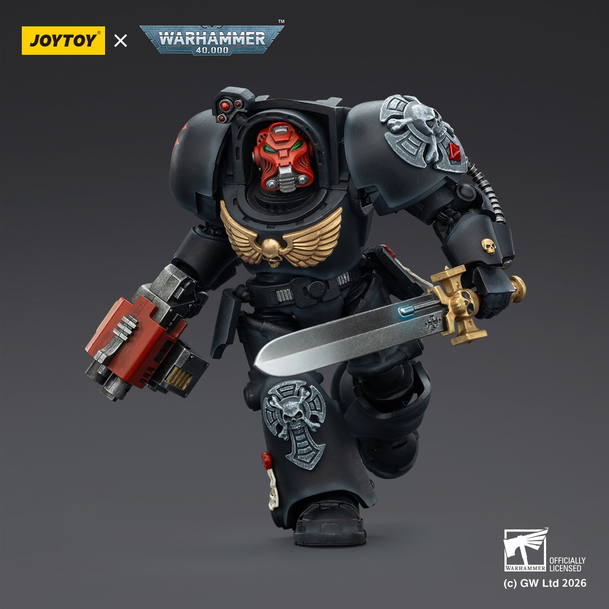 JOYTOY Warhammer 40,000 - Black Templars Terminator Squad (3-Man Unit)