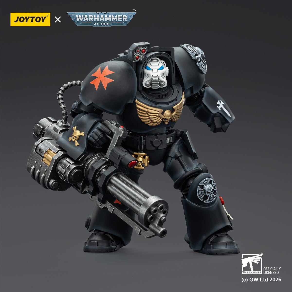 JOYTOY Warhammer 40,000 - Black Templars Terminator Squad (3-Man Unit)
