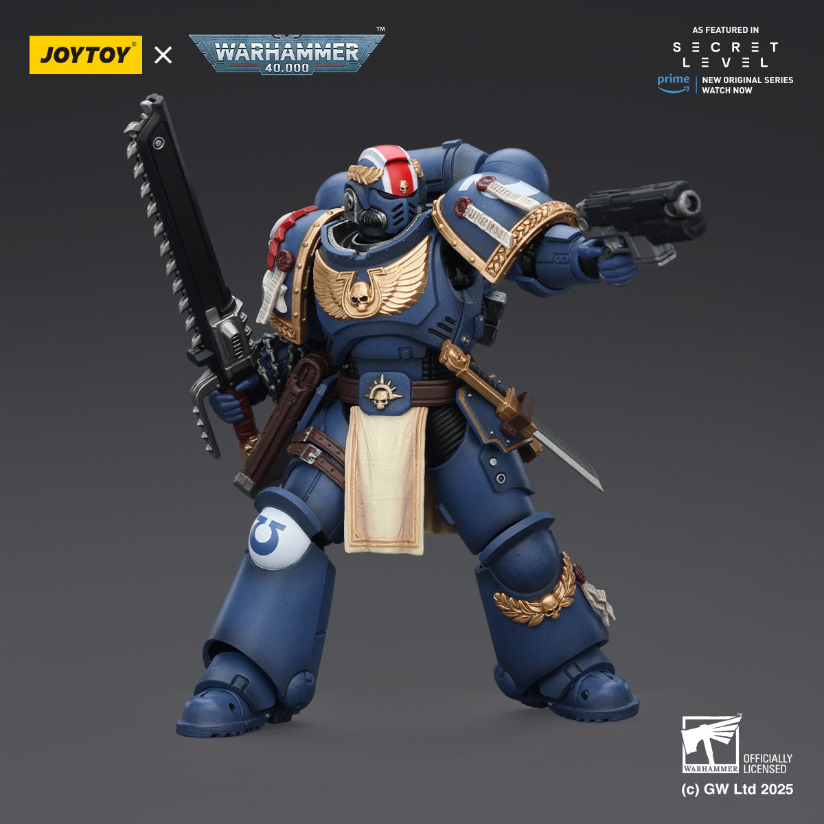 JOYTOY Warhammer 40,000 - Ultramarines Secret Lair Titus Squad Full 4-Piece Set