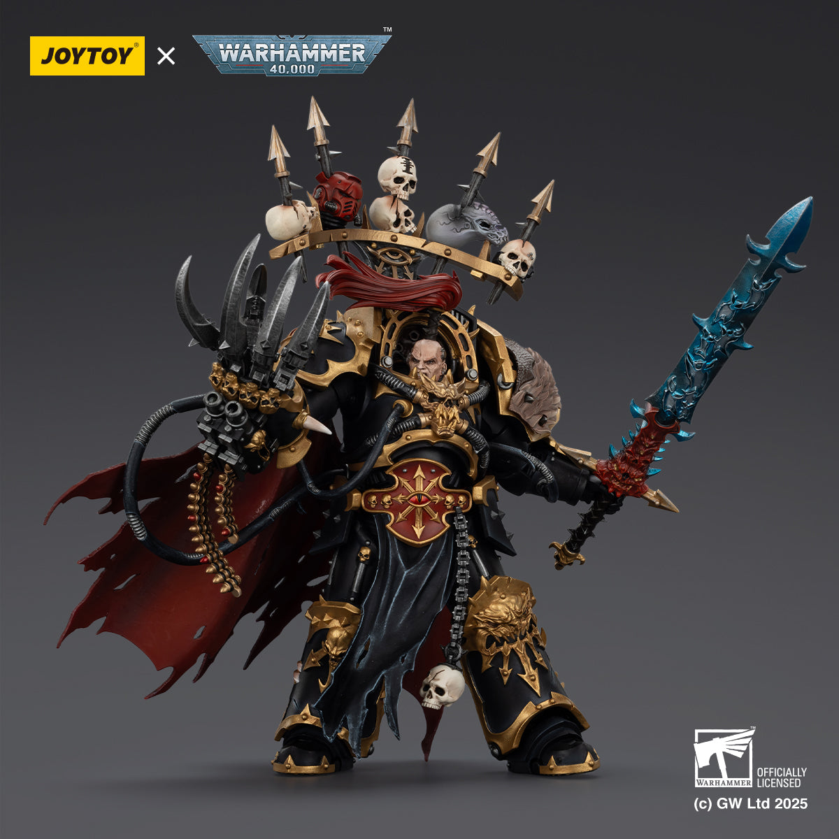 JOYTOY Warhammer 40,000 - Black Legion Abaddon the Despoiler with Drach'nyen and the Talon of Horus