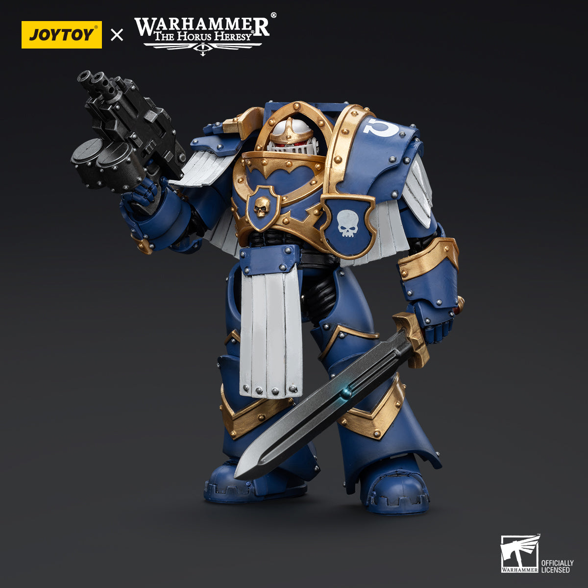 JOYTOY Warhammer The Horus Heresy - Ultramarines Cataphractii Terminator Squad Sergeant with Power Sword
