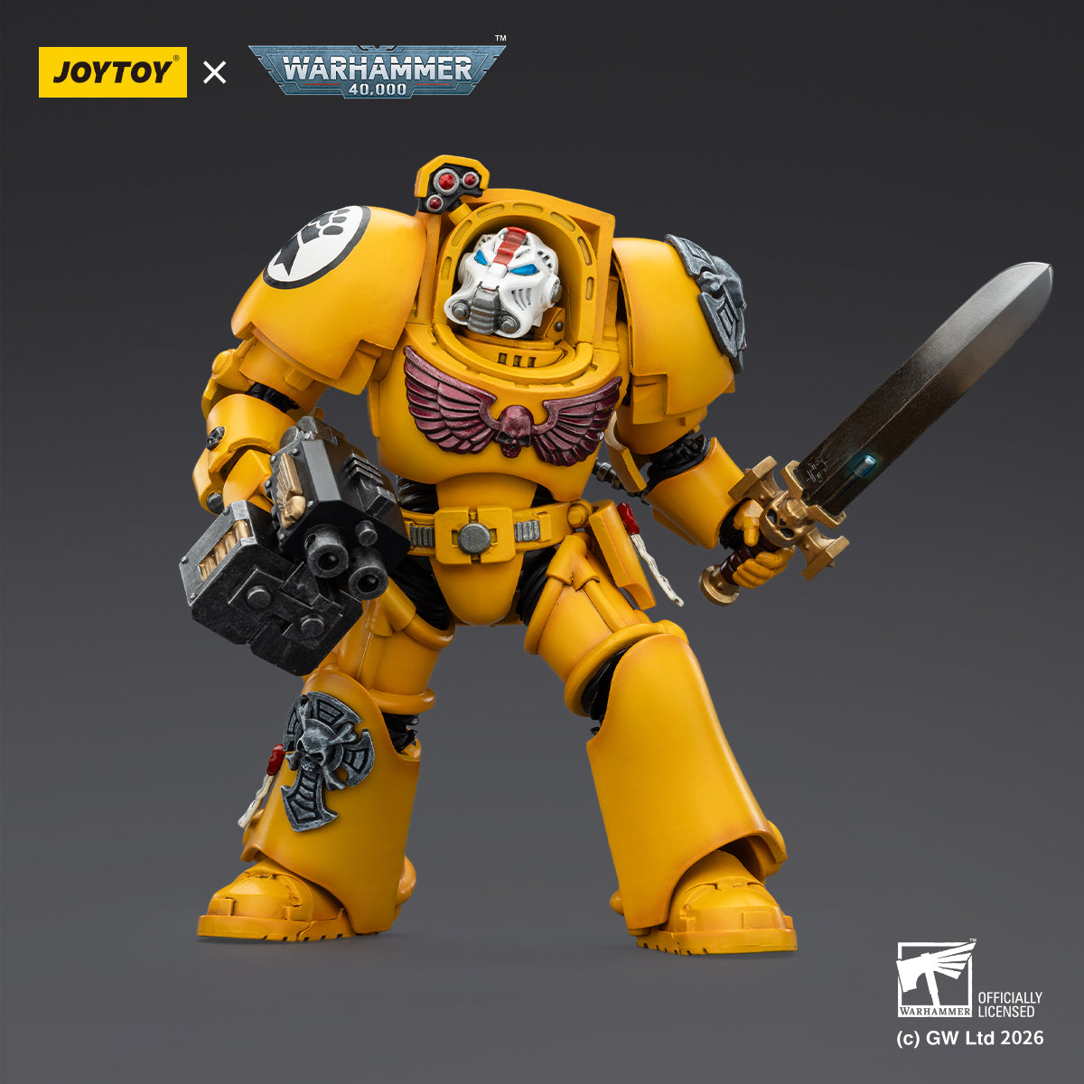 JOYTOY Warhammer 40,000 - Imperial Fists Terminator Squad (3-Man Unit)