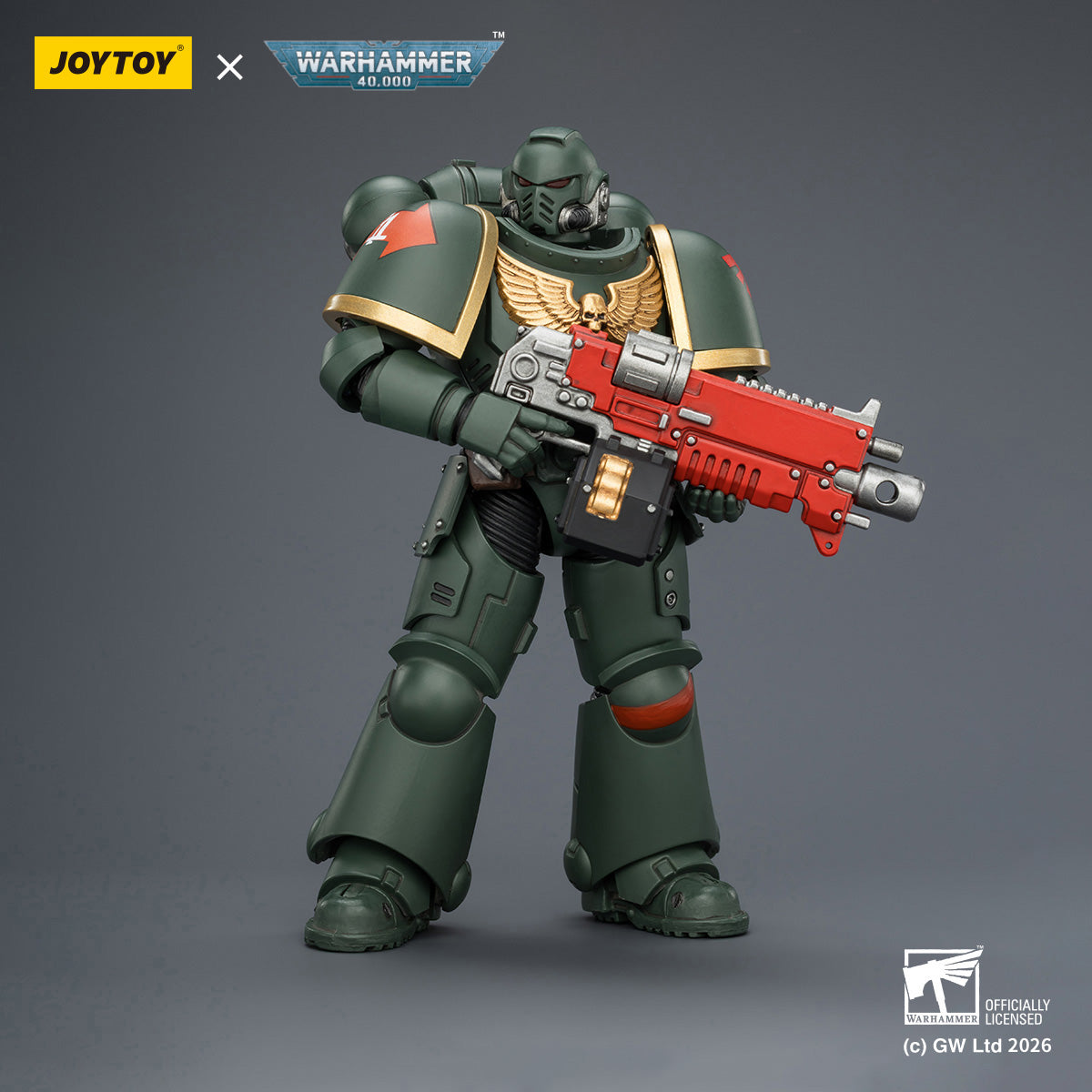 JOYTOY Warhammer 40,000 - Intercessor with Bolt Rifle, Bolt Pistol and Chainsword
