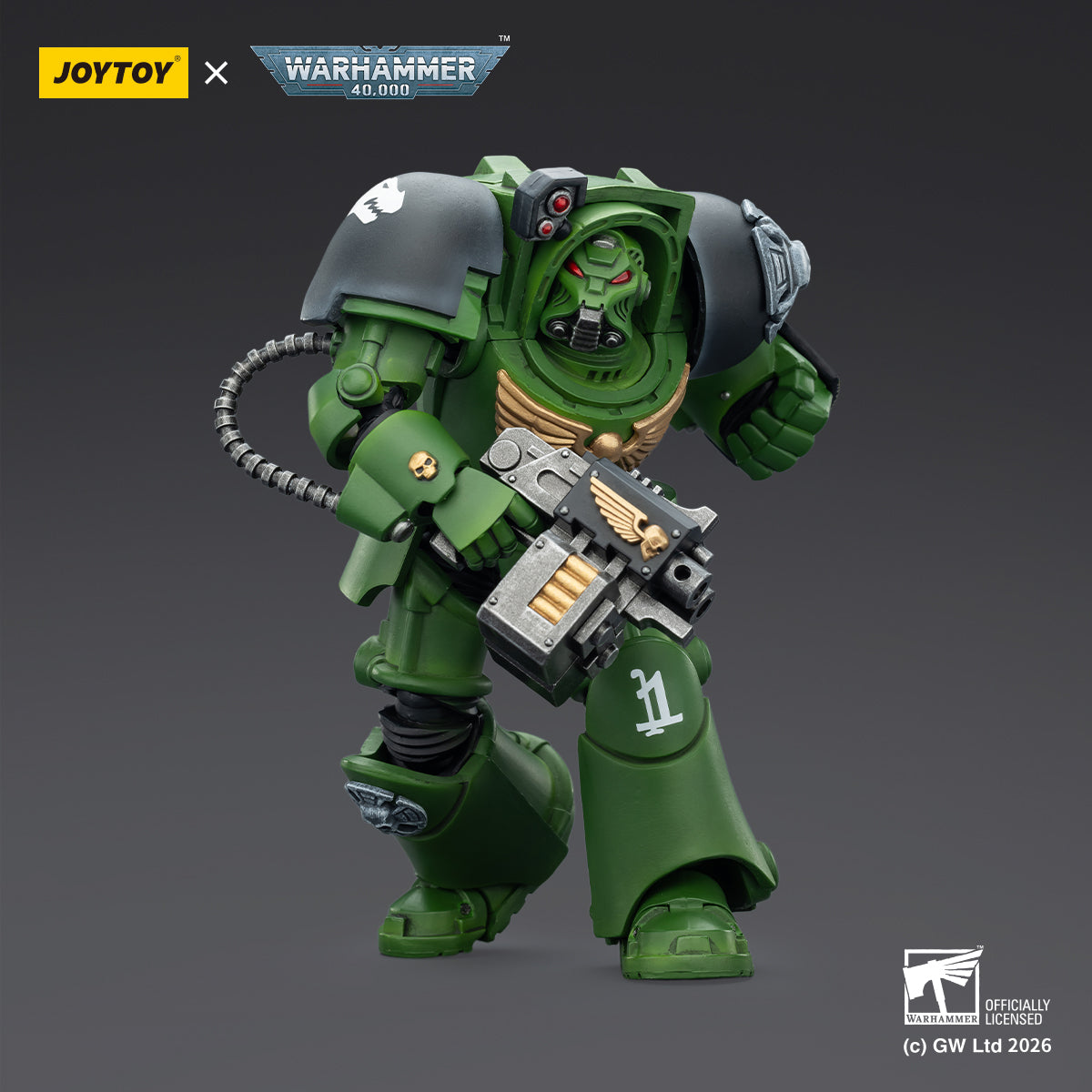 JOYTOY Warhammer 40,000 - Salamanders Terminator Squad (3-Man Unit)