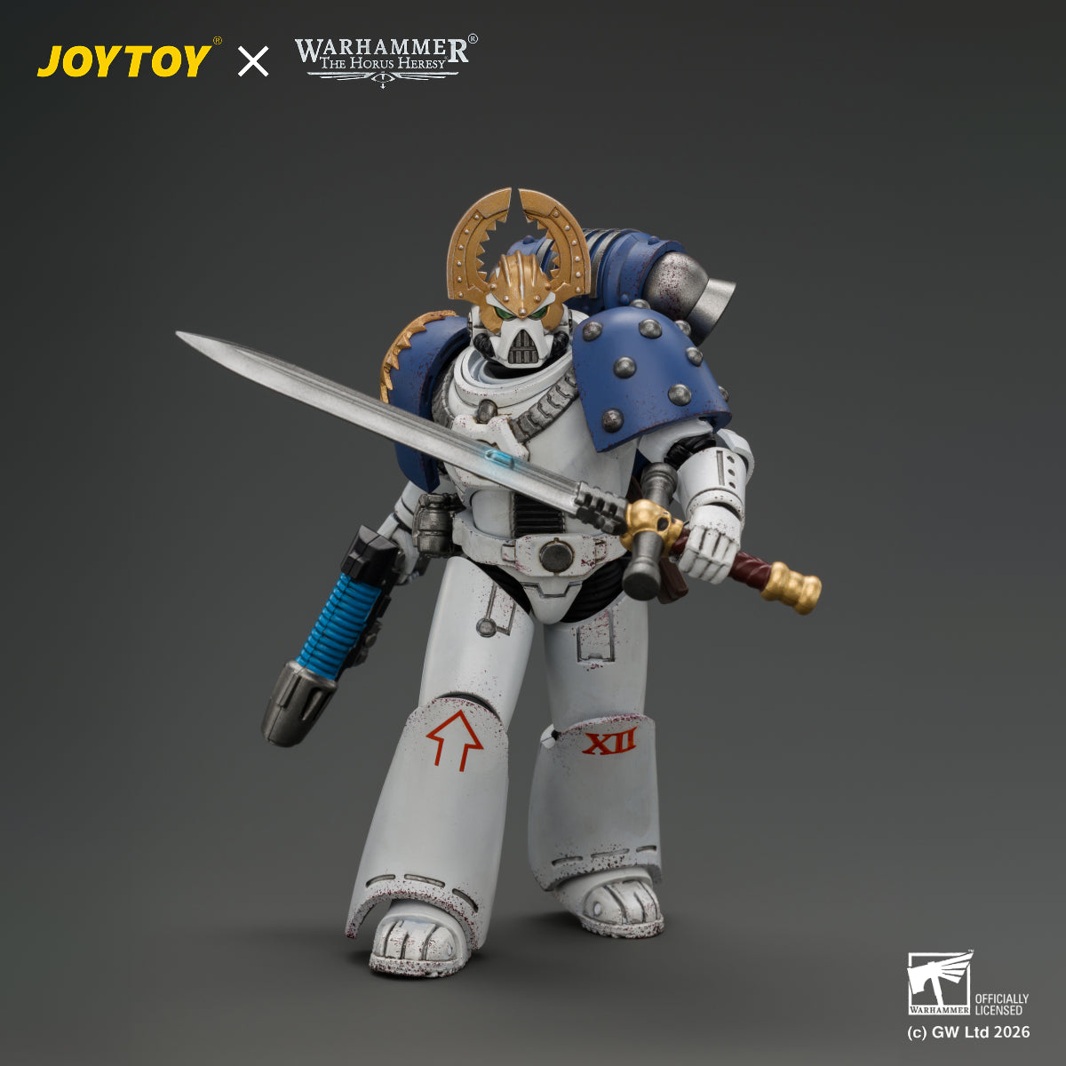 JOYTOY Warhammer The Horus Heresy Action Figure - World Eaters MKVI Tactical Sergeant with Plasma Pistol and Power Sword