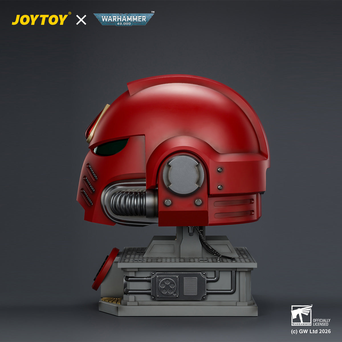 JOYTOY Warhammer 40,000:Blood Angels MkX Helmet & Display Stand