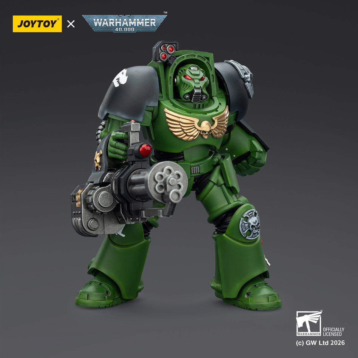 JOYTOY Warhammer 40,000 - Salamanders Terminator Squad (3-Man Unit)