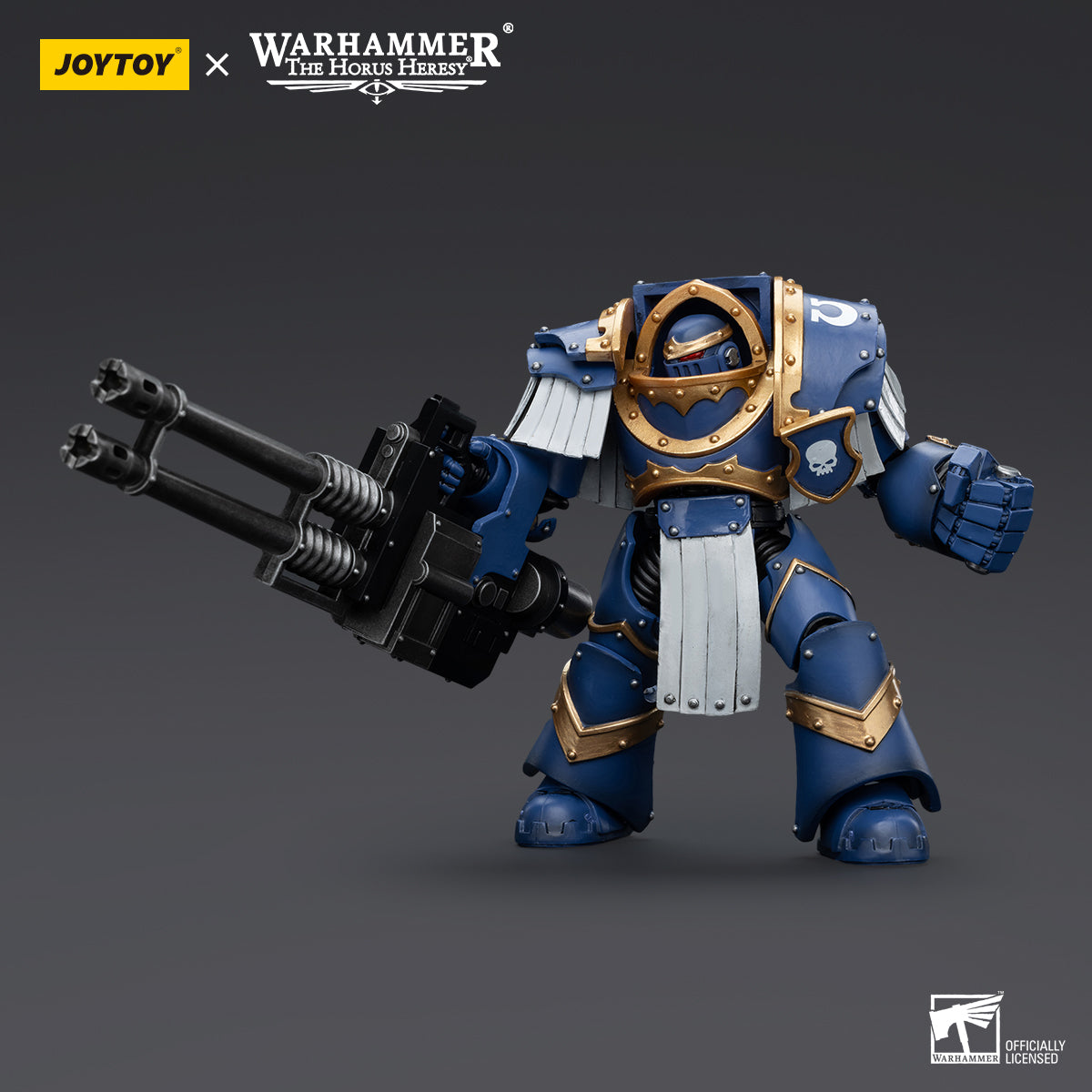 JOYTOY Warhammer The Horus Heresy - Ultramarines Cataphractii Terminator Squad Terminator with Reaper Autocannon