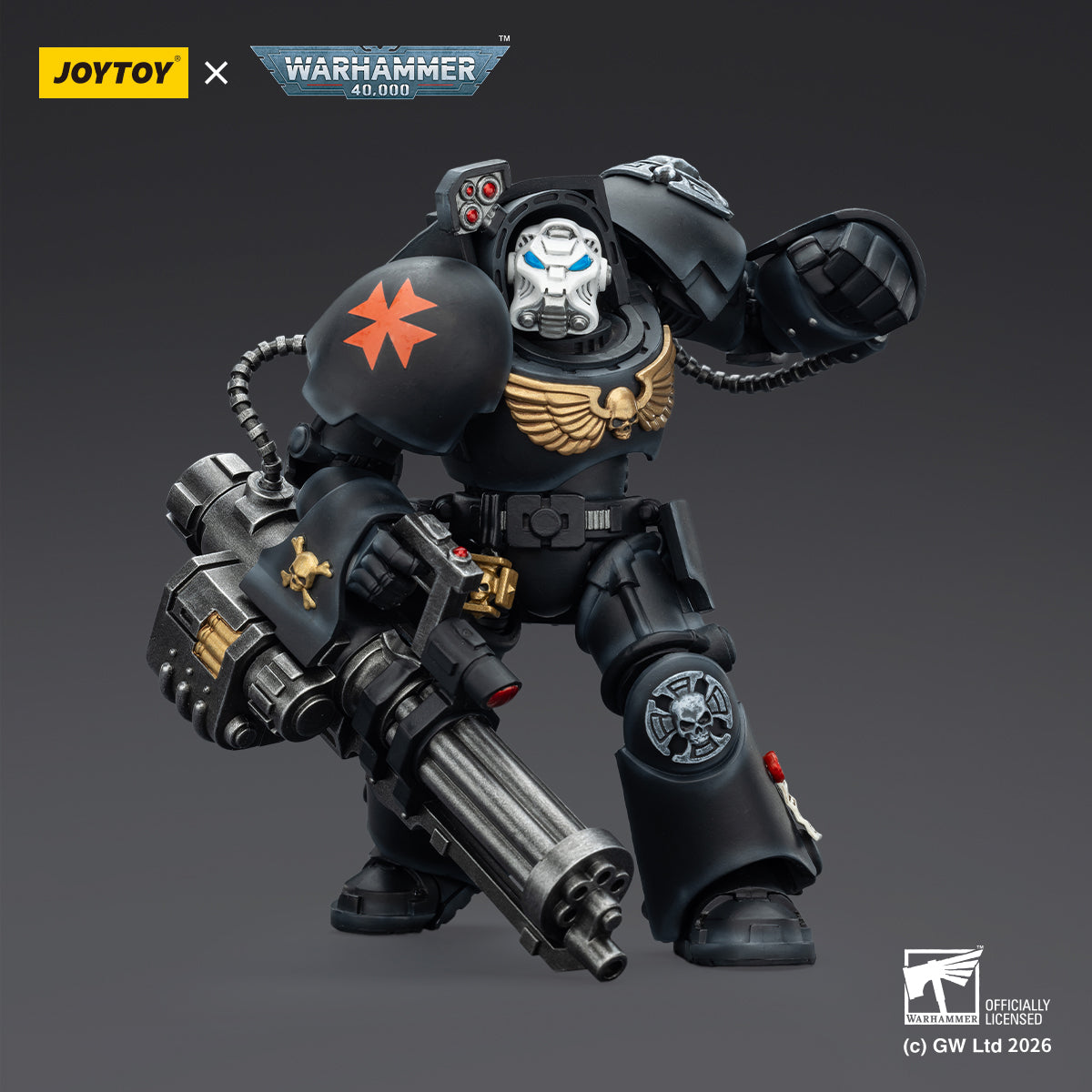 JOYTOY Warhammer 40,000 - Black Templars Terminator Squad (3-Man Unit)