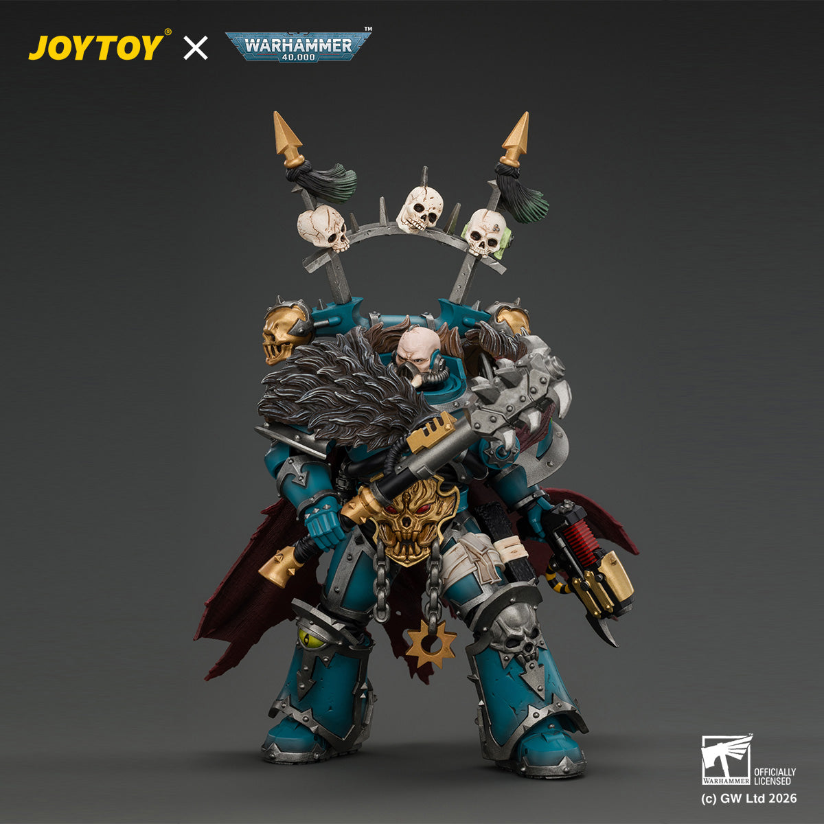 JOYTOY Warhammer 40,000 - Alpha Legion Chaos Lord with Plasma Pistol and Accursed Weapon