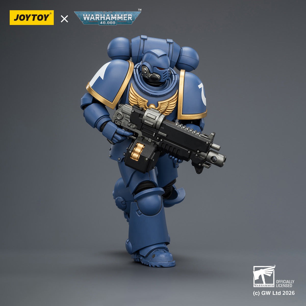 JOYTOY Warhammer 40,000 - Intercessor with Bolt Rifle, Bolt Pistol and Chainsword