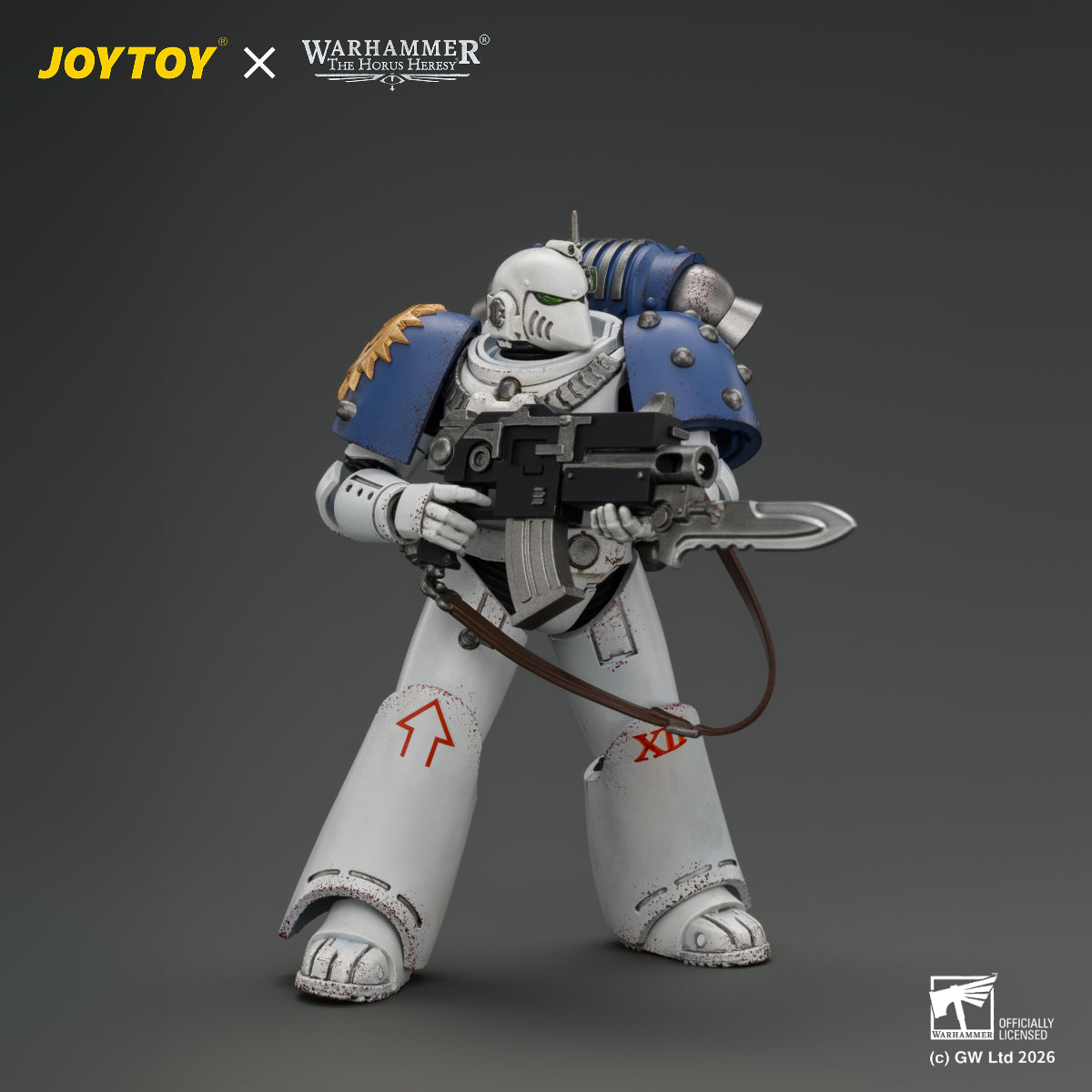 JOYTOY Warhammer The Horus Heresy Action Figure - World Eaters MKVI Tactical Sergeant with Plasma Pistol and Power Sword