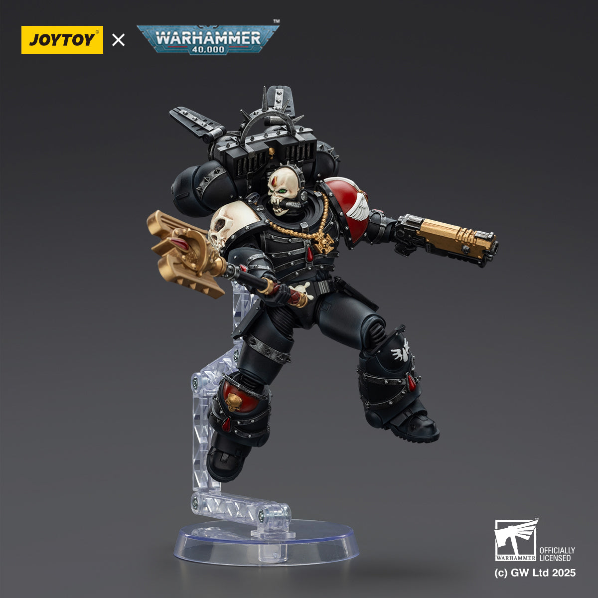 JOYTOY Warhammer 40,000 - Blood Angels Lemartes With Jump Pack,Blood Crozius and Absolver Bolt Pistol