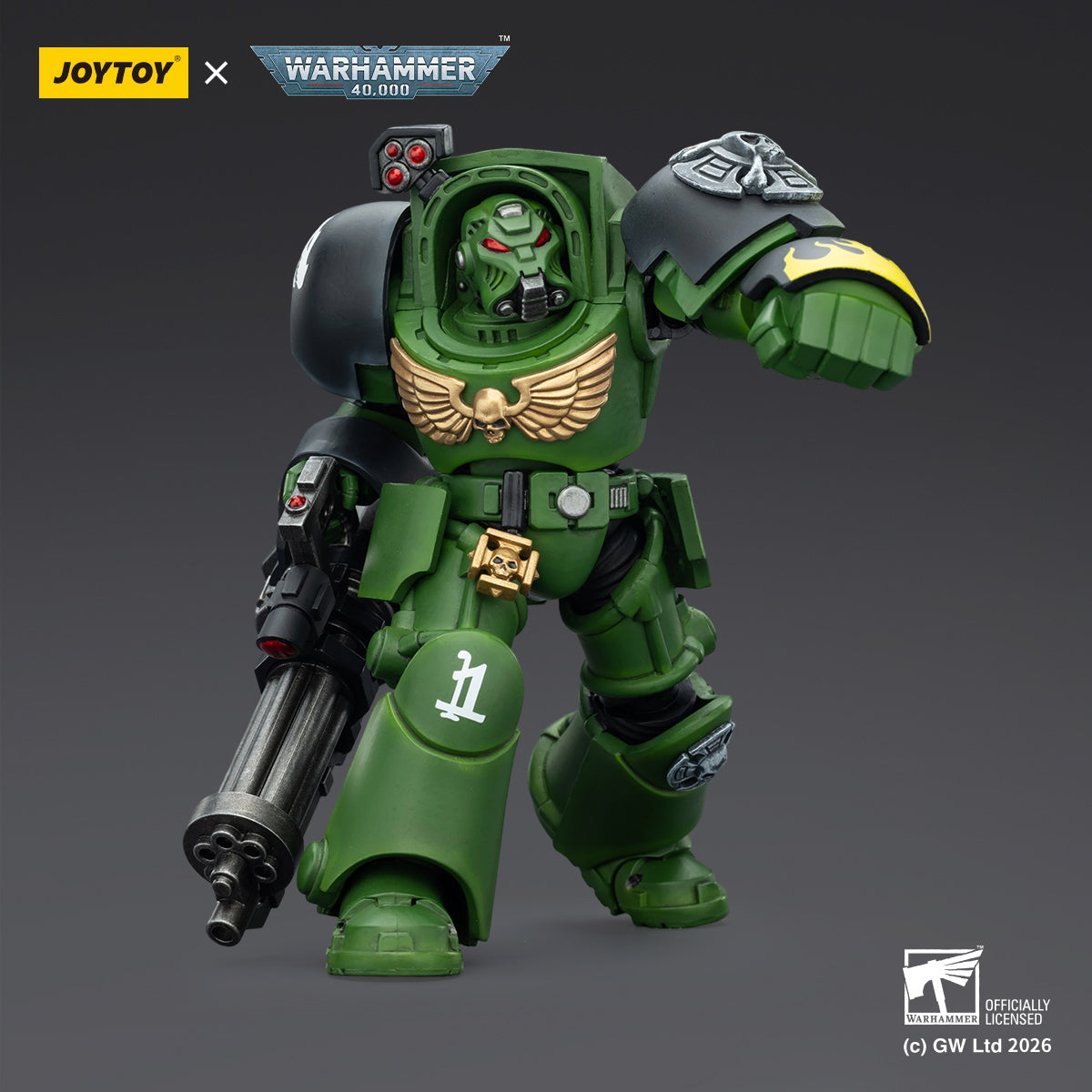 JOYTOY Warhammer 40,000 - Salamanders Terminator Squad (3-Man Unit)