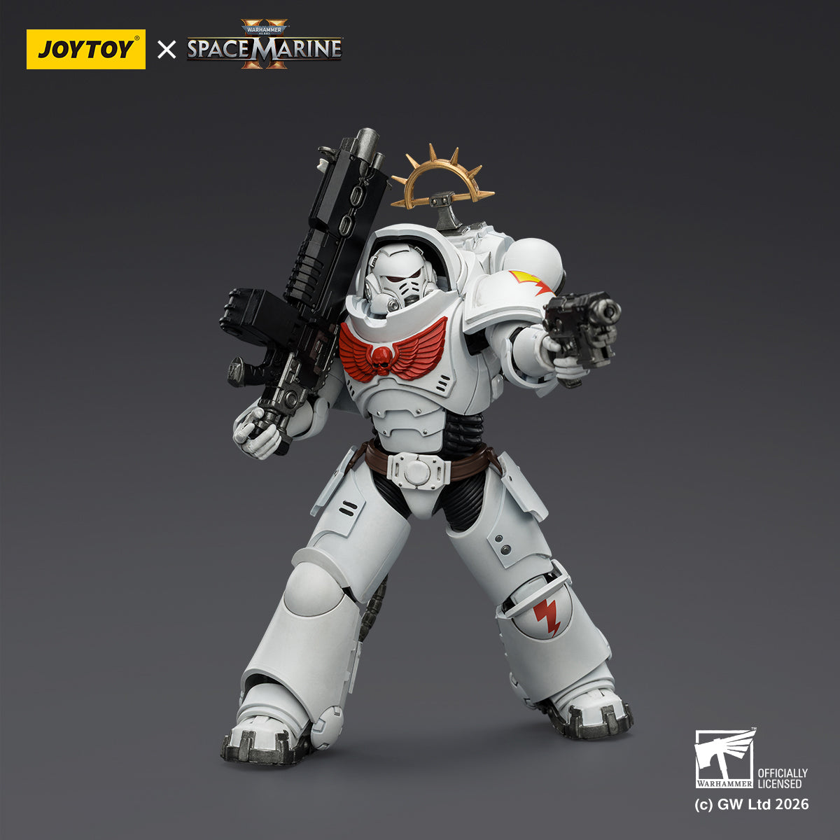 JoyToy Warhammer 40,000: Space Marine 2- Game Edition White Scars Heav