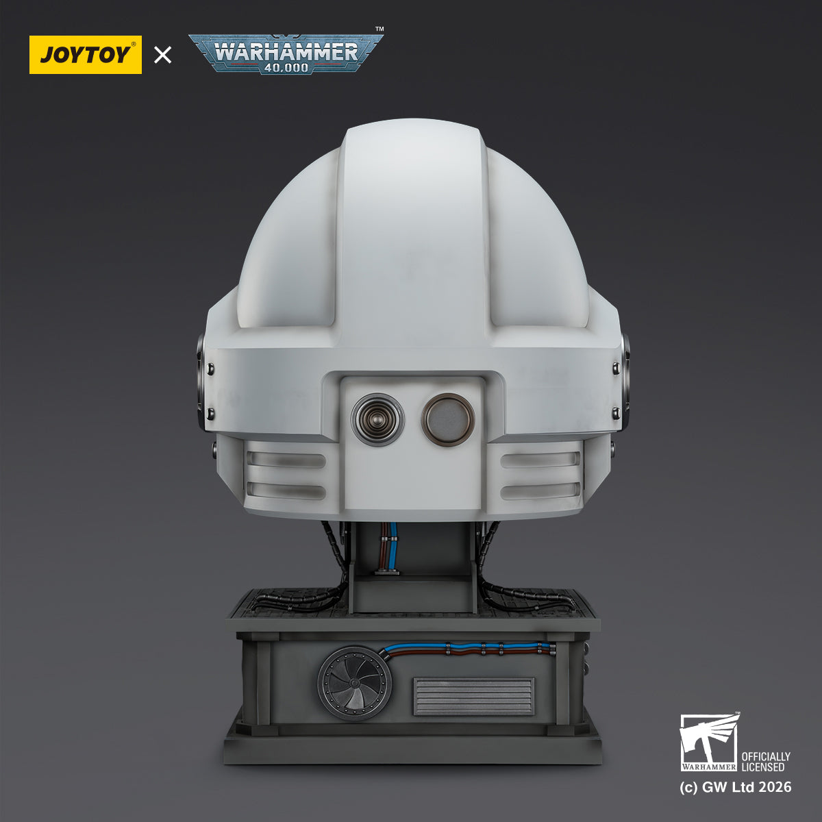 JOYTOY Warhammer 40,000 - White Scars MkX Helmet & Display Stand