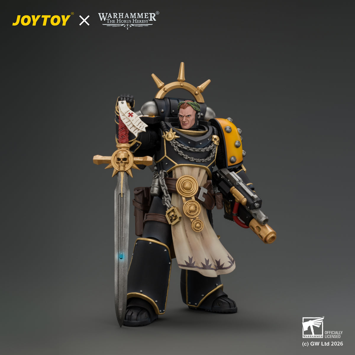 JOYTOY Warhammer The Horus Heresy Action Figure - Imperial Fists Champion Consul with Combi-Melta and Power Sword
