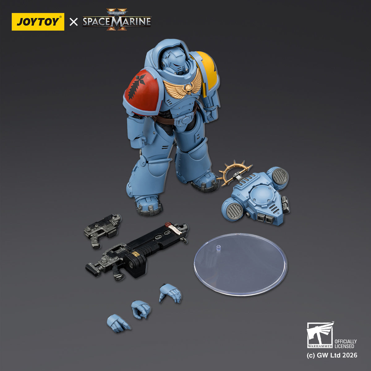 JoyToy Warhammer 40,000: Space Marine 2- Game Edition Space Wolves Heavy Intercessor with Heavy Bolt Rifle and Bolt Pistol