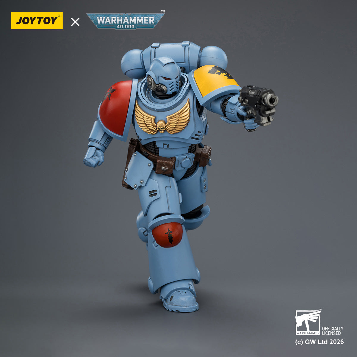 JOYTOY Warhammer 40,000 - Intercessor with Bolt Rifle, Bolt Pistol and Chainsword