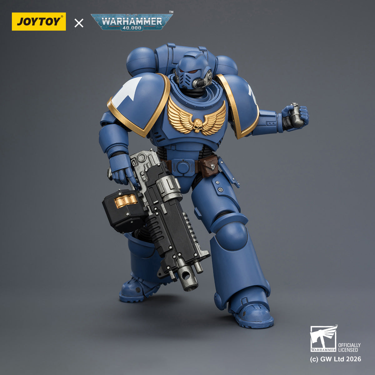 JOYTOY Warhammer 40,000 - Intercessor with Bolt Rifle, Bolt Pistol and Chainsword