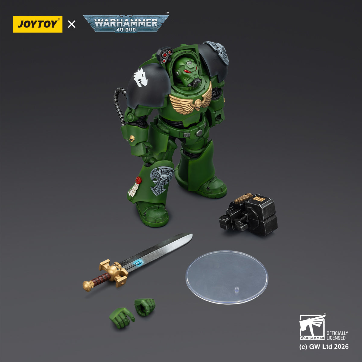 JOYTOY Warhammer 40,000 - Salamanders Terminator Squad (3-Man Unit)