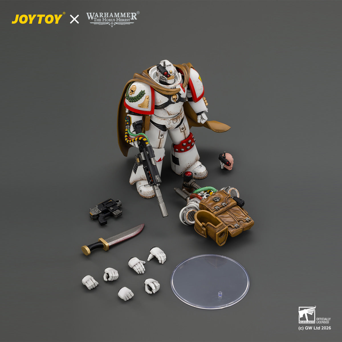 JOYTOY Warhammer The Horus Heresy -White Scars Legion Vigilator with Nemesis rifle and Bolt Pistol