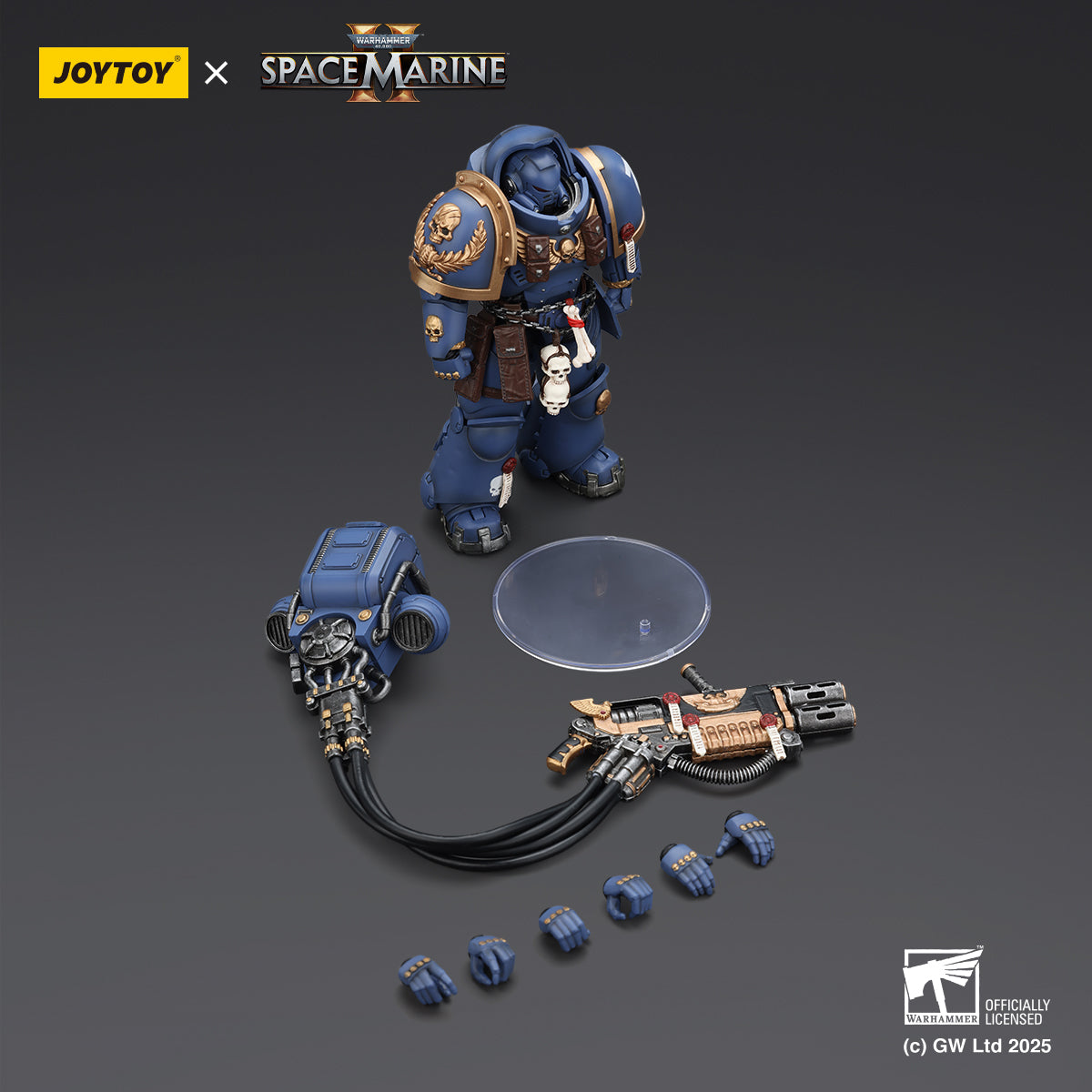 JOYTOY Warhammer 40,000: Space Marine 2 Ultramarines Relic Armour Veterans Squad (Set of 3)