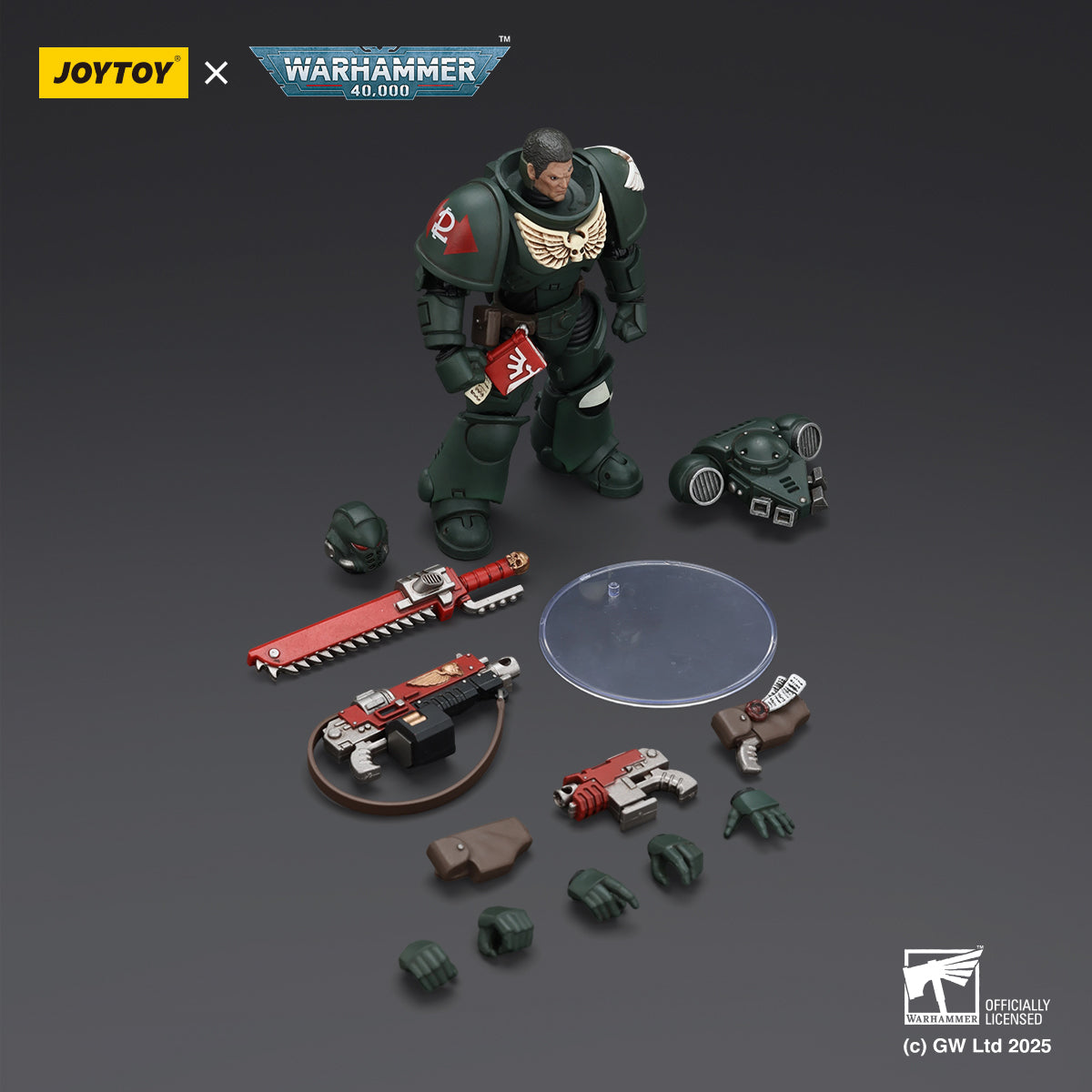 JOYTOY Warhammer 40,000 - Dark Angels Intercessors Brother Asharr