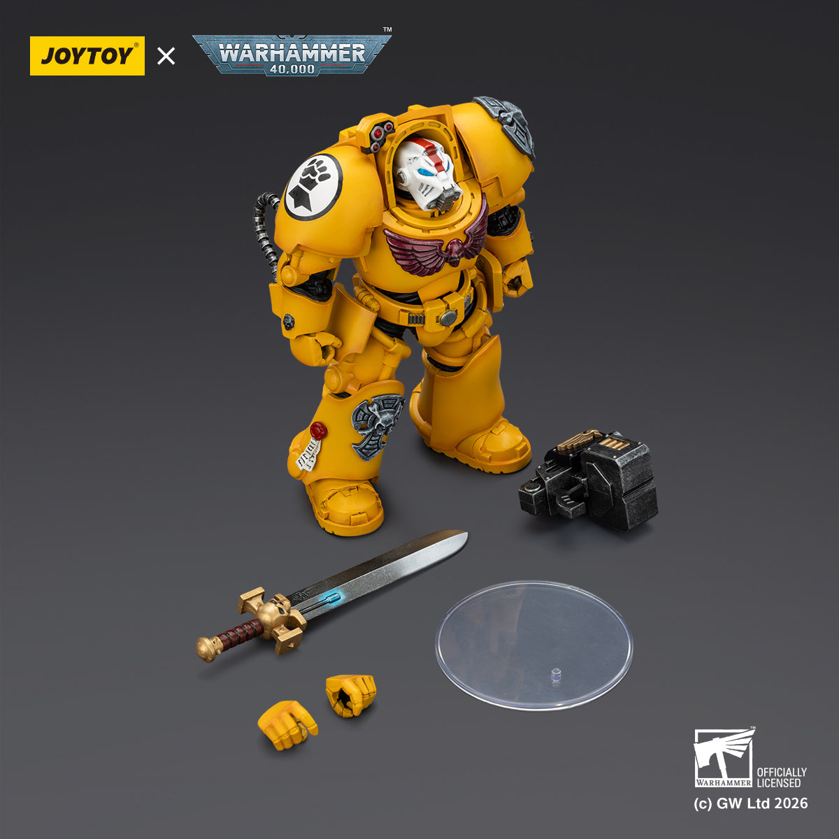 JOYTOY Warhammer 40,000 - Imperial Fists Terminator Squad (3-Man Unit)
