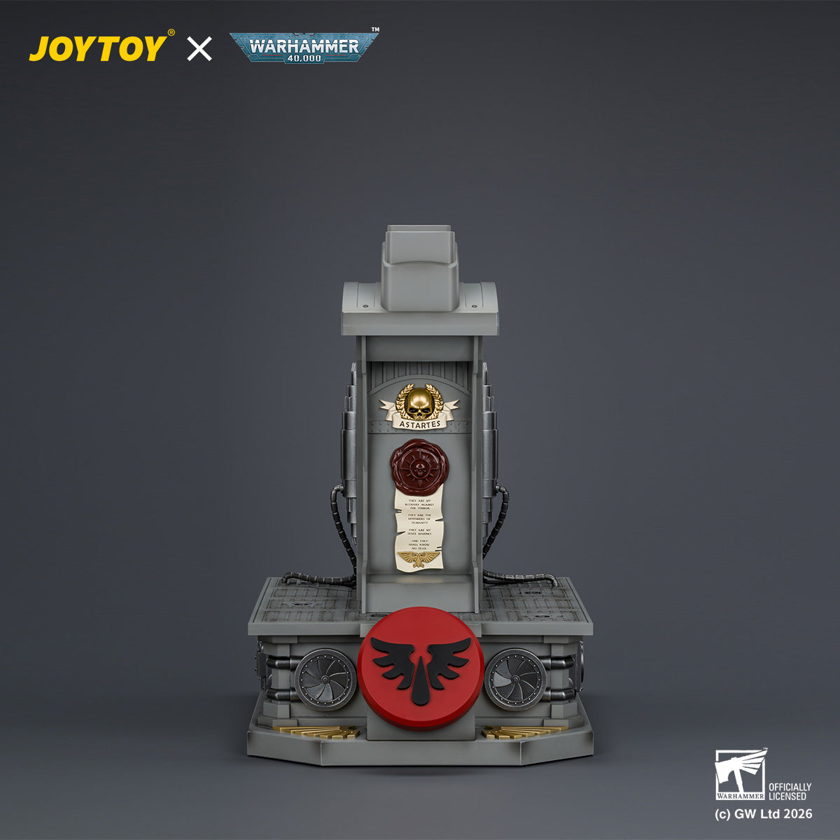 JOYTOY Warhammer 40,000:Blood Angels MkX Helmet & Display Stand