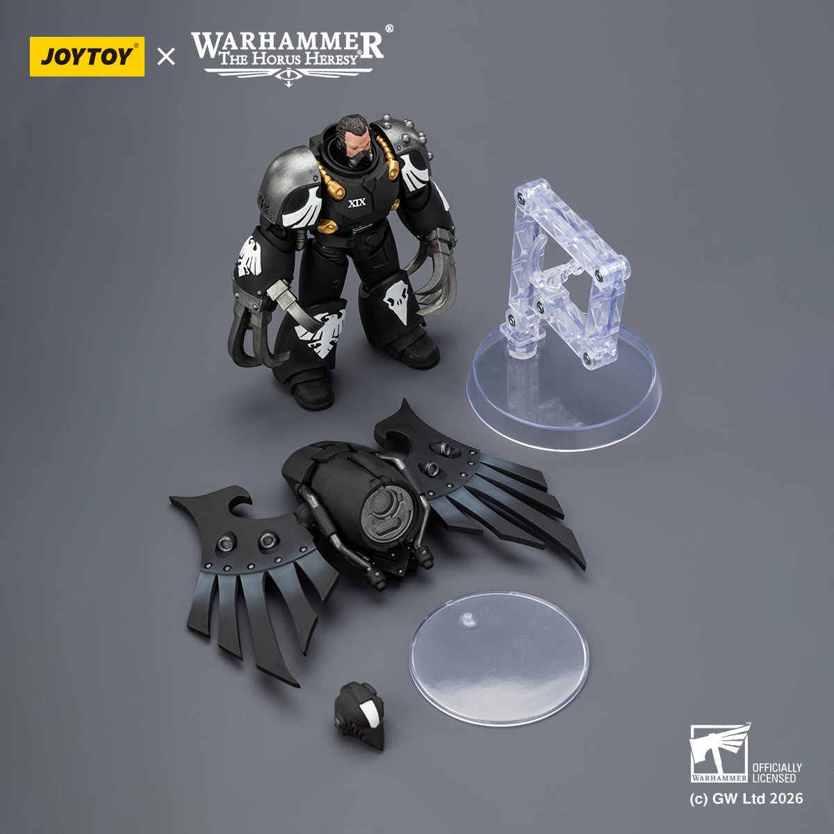 JOYTOY Warhammer The Horus Heresy - Raven Guard Dark Fury, Chooser of the Slain with Raven's Talon claws
