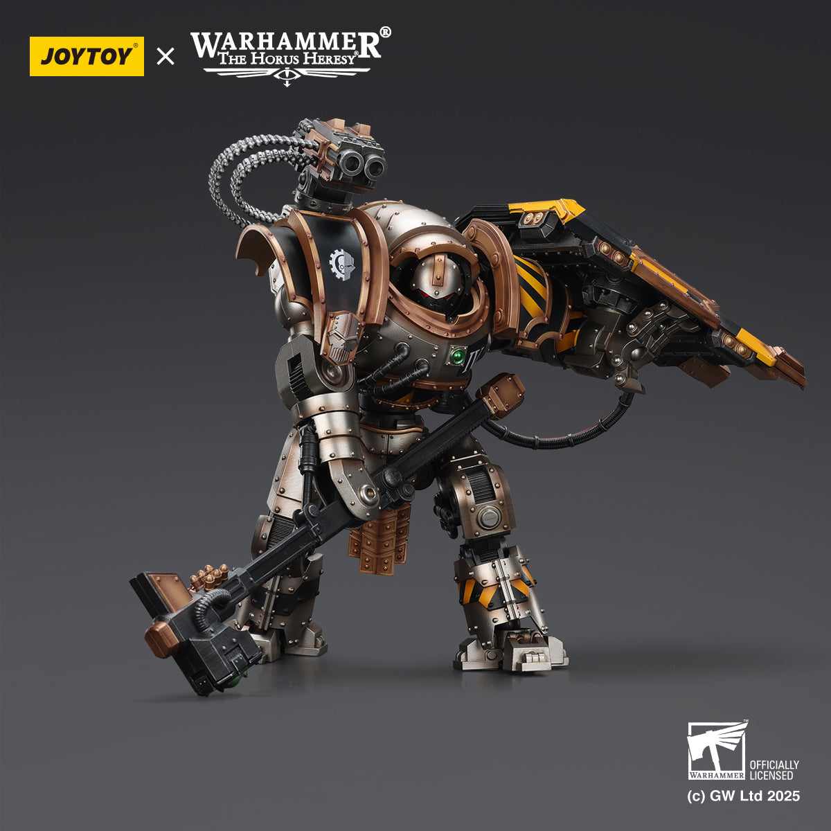 JOYTOY Warhammer The Horus Heresy - Iron Warriors Iron Circle Domitar-Ferrum Class Battle-automata  with Karceri Battle Shield and Graviton Crusher