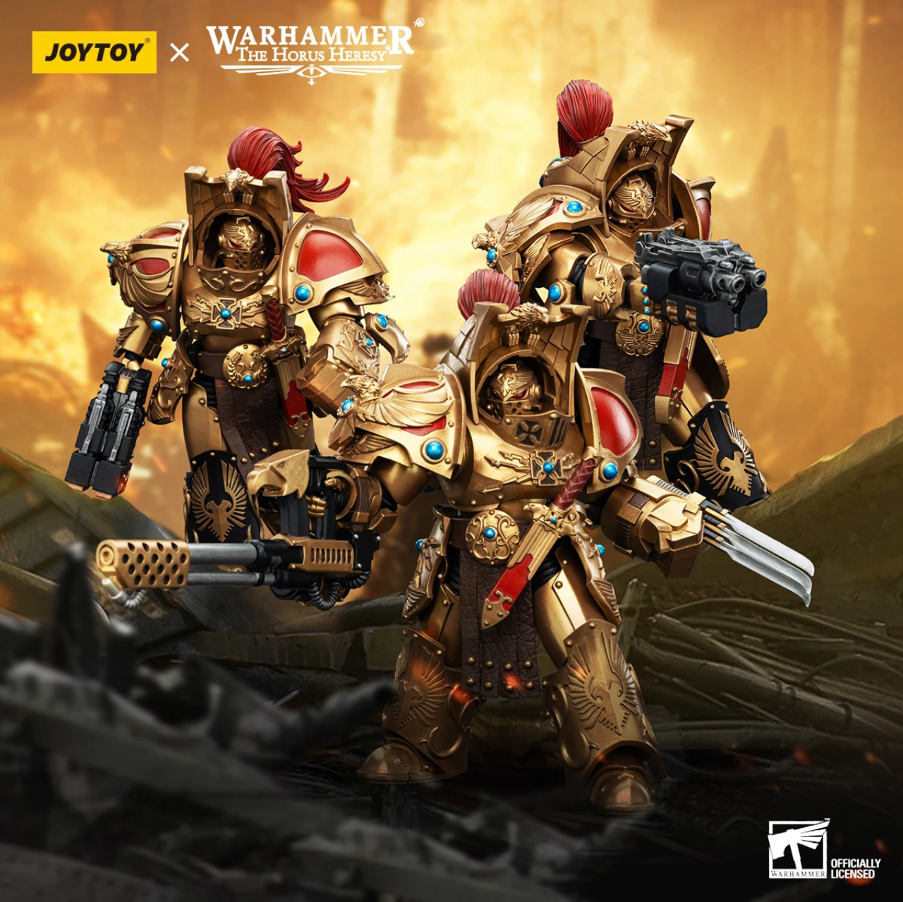 JOYTOY Warhammer The Horus Heresy - Legio Custodes Aquilon Terminator Squad