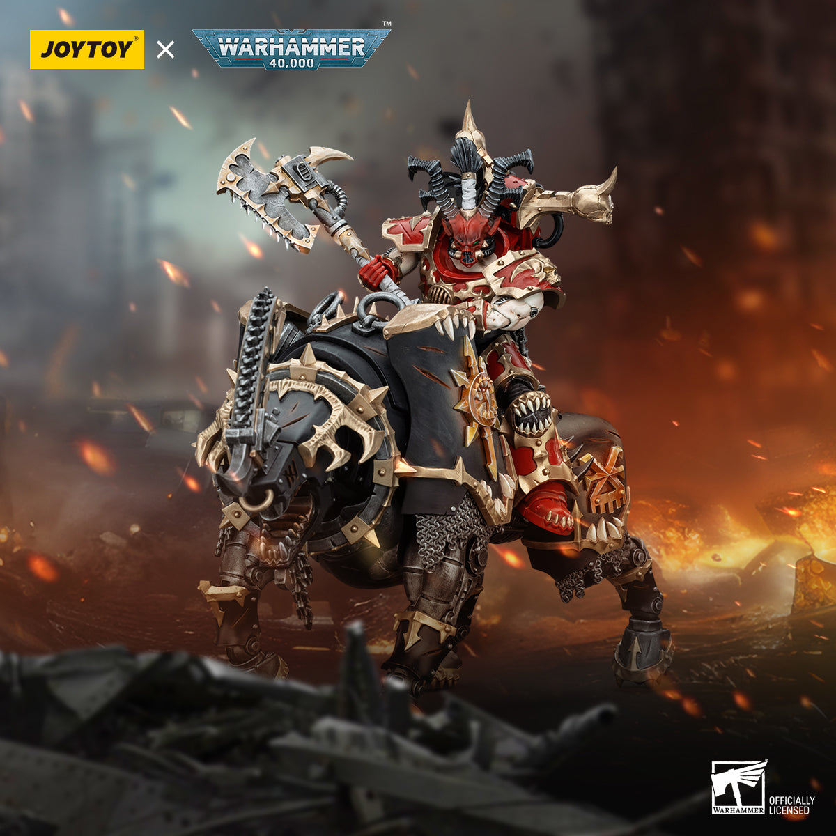 JOYTOY Warhammer 40,000 - World Eaters Lord Invocatus