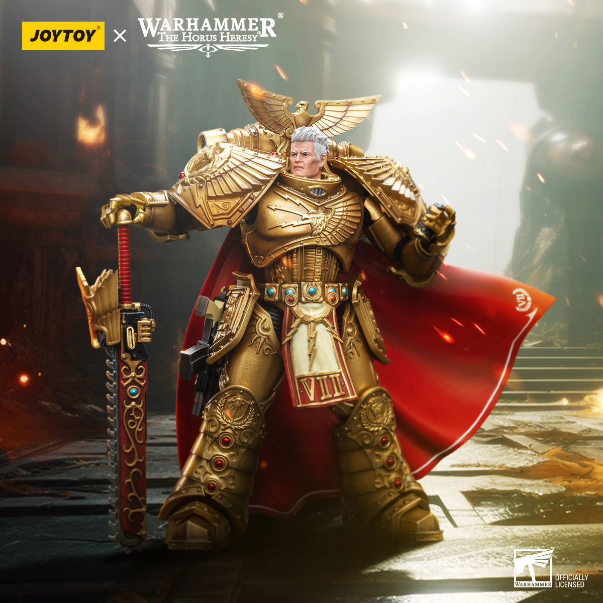 JOYTOY Warhammer The Horus Heresy - Imperial Fists Rogal Dorn, Primarch of the Vllth Legion