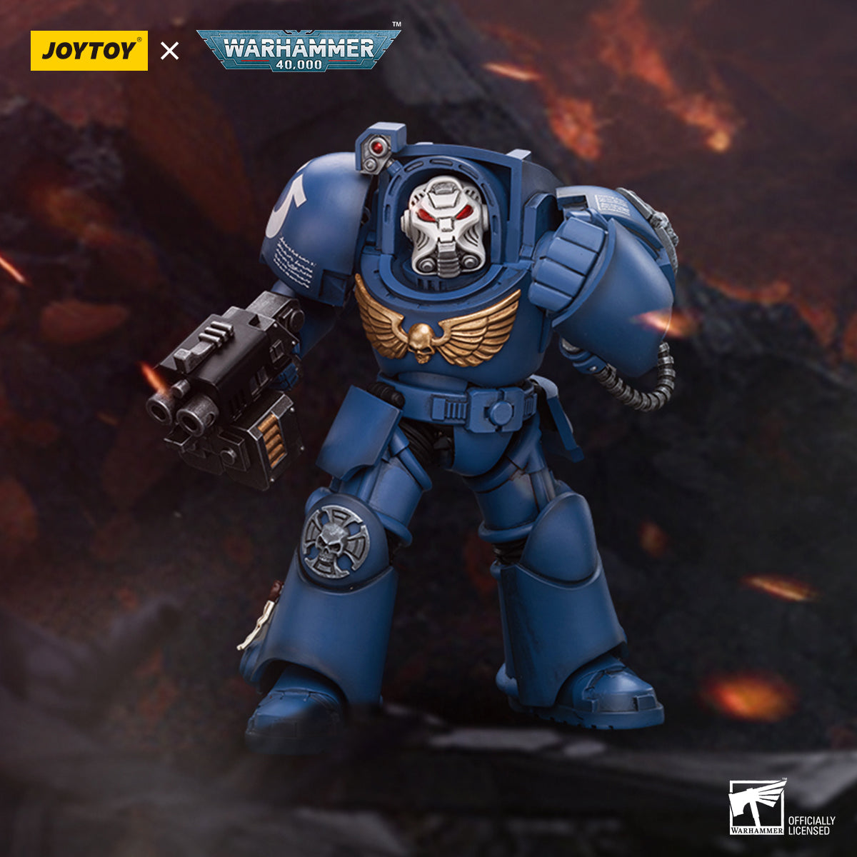 JOYTOY Warhammer 40,000 - Ultramarines Terminator Squad Terminator with Storm Bolter