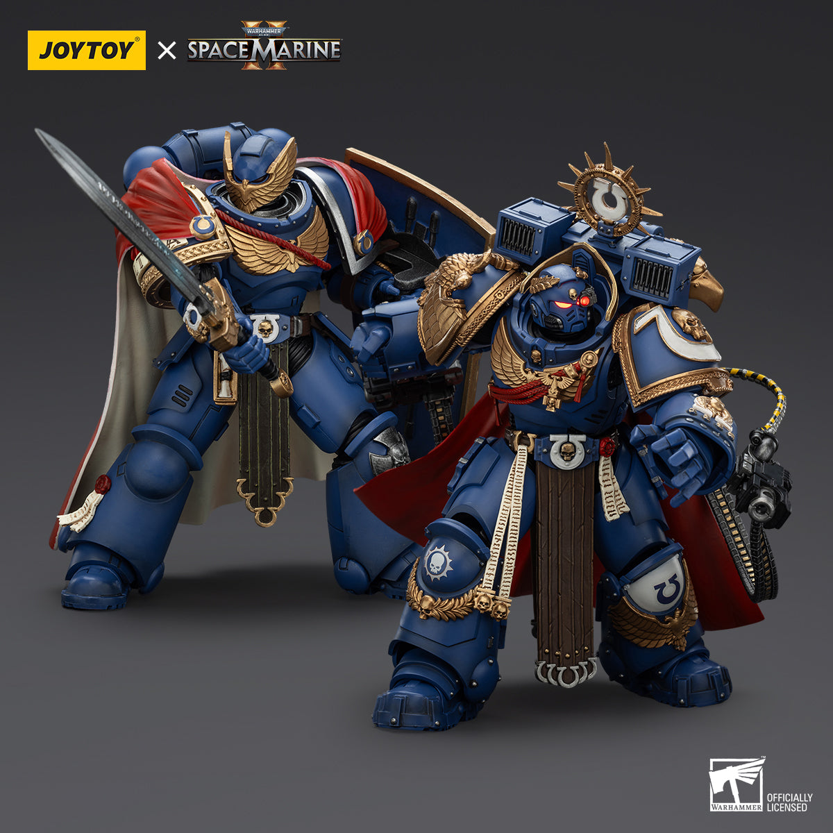 JoyToy Warhammer 40,000: Space Marine 2 Ultramarines Victrix Honour Guard Squad