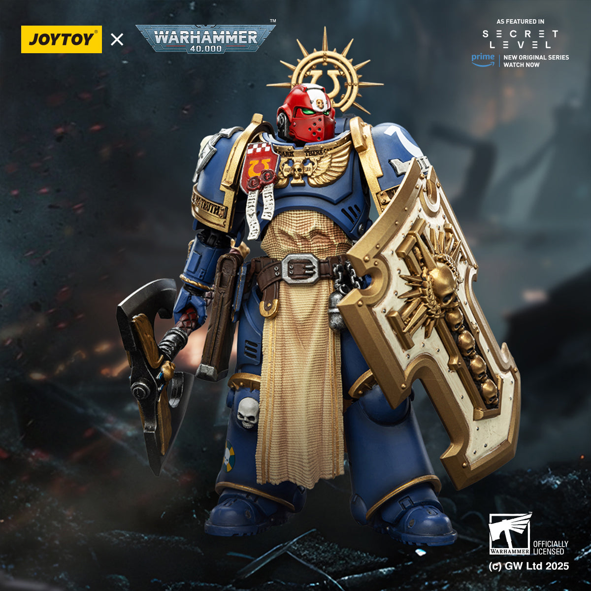 JOYTOY Warhammer 40,000 - Ultramarines Secret Lair Titus Squad Full 4-Piece Set