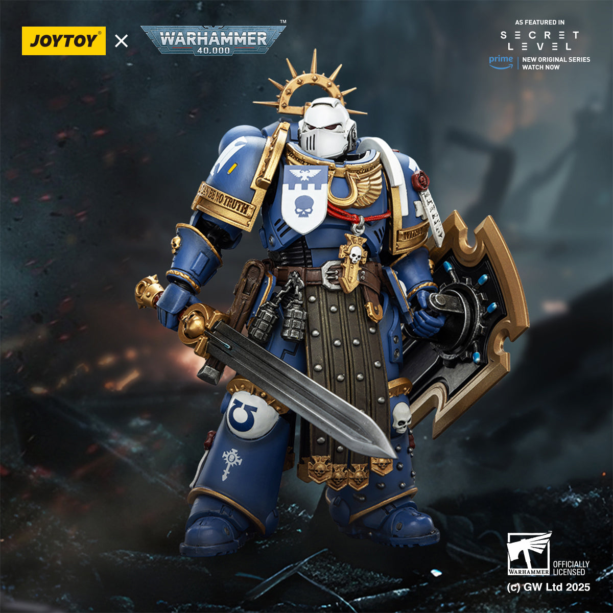 JOYTOY Warhammer 40,000 - Ultramarines Secret Lair Titus Squad Full 4-Piece Set